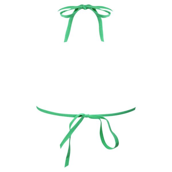 paniz set model 9043 panty green womens lace up bra 2
