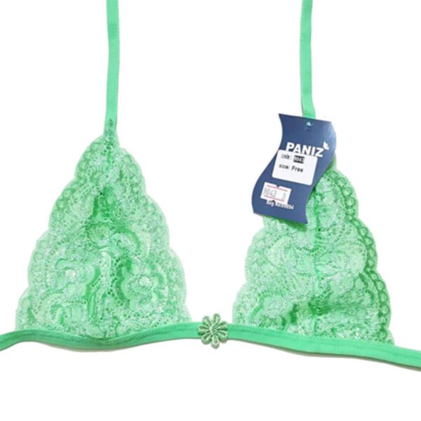 paniz set model 9043 panty green womens lace up bra 6