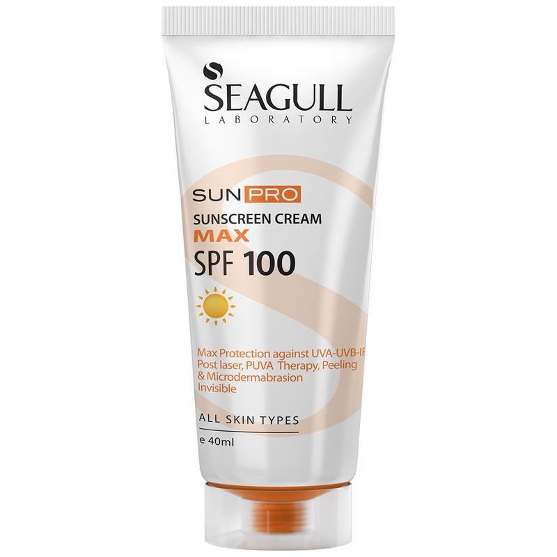 کرم ضد آفتاب Sunpro SPF100 سی گل حجم 40 میلی لیتر